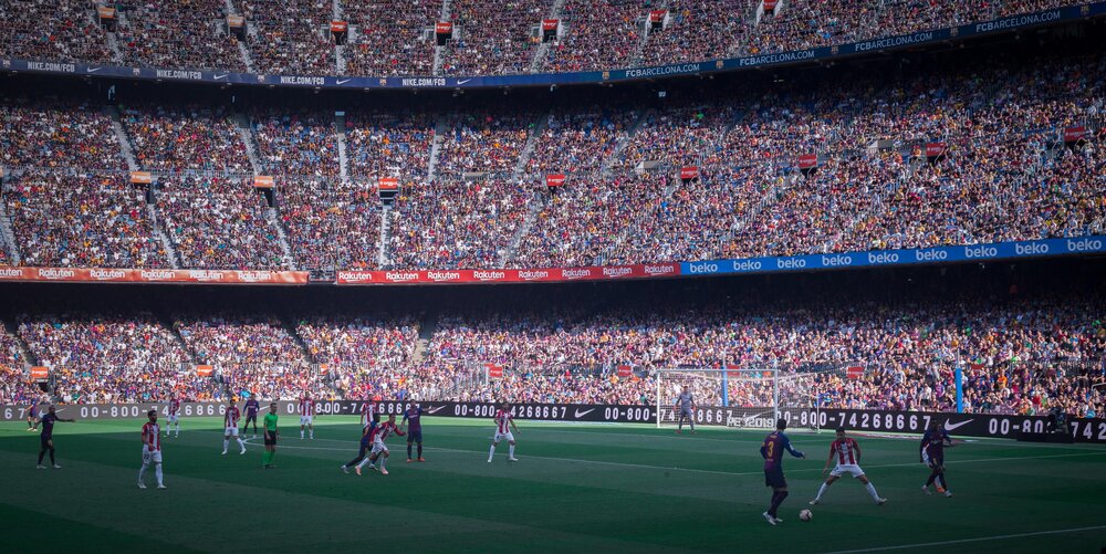 soccer crowd nou camp